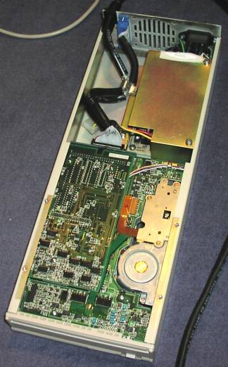 Picture showing inside the case with the drive fitted