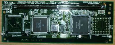 Rev 1.0 card with a 25Mhz 030 overclocked to 32Mhz and a 68882 FPU.This card was discovered in an early prototype A4000.