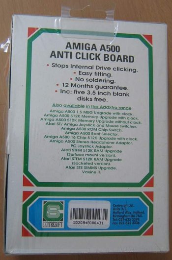 Anti Click Board, Back