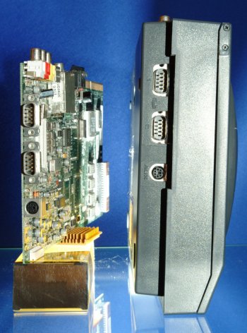 Side view and motherboard