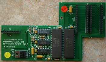 Rev A CDTV Flash Memory Card, Green PCB