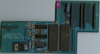 Rev A CDTV Flash Memory Card, Blue PCB