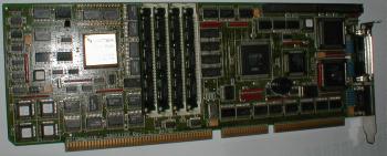 Image show a version of the card with the 387 FPU