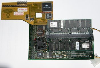 Accelerator adaptor attached to Blizzard PPC