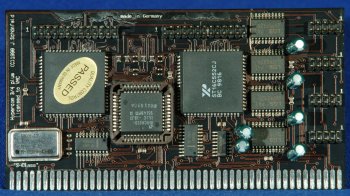 Hypercom 4+, note the extra chip and header