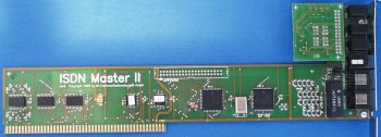 Card with analogue module attached