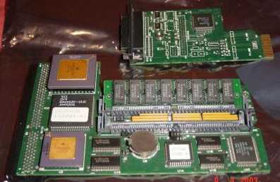 Shows card with the SCSI module