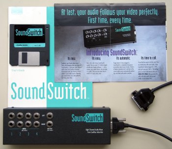 Soundswitch with manual and disk