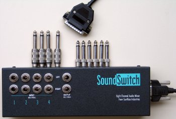 Soundswitch with cable and jacks