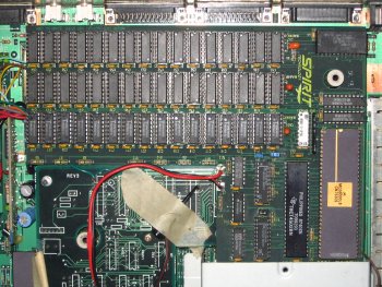 Version of the card using DRAM chips
